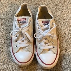 White low top converse